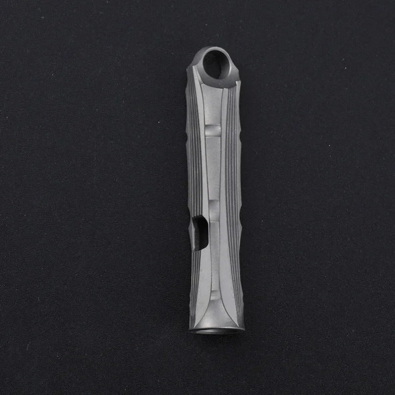 Titanium Alloy High Audio Single Tube Whistle Outdoor Survival