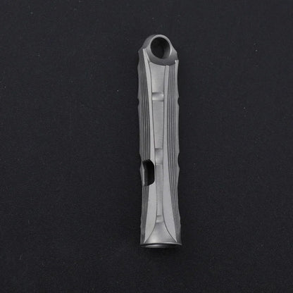 Titanium Alloy High Audio Single Tube Whistle Outdoor Survival