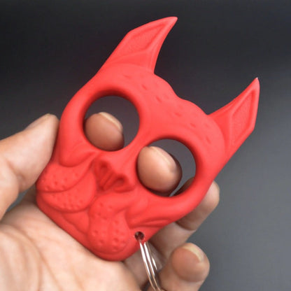 Non-Metallic Two Finger Dog Keychain Tool Creative