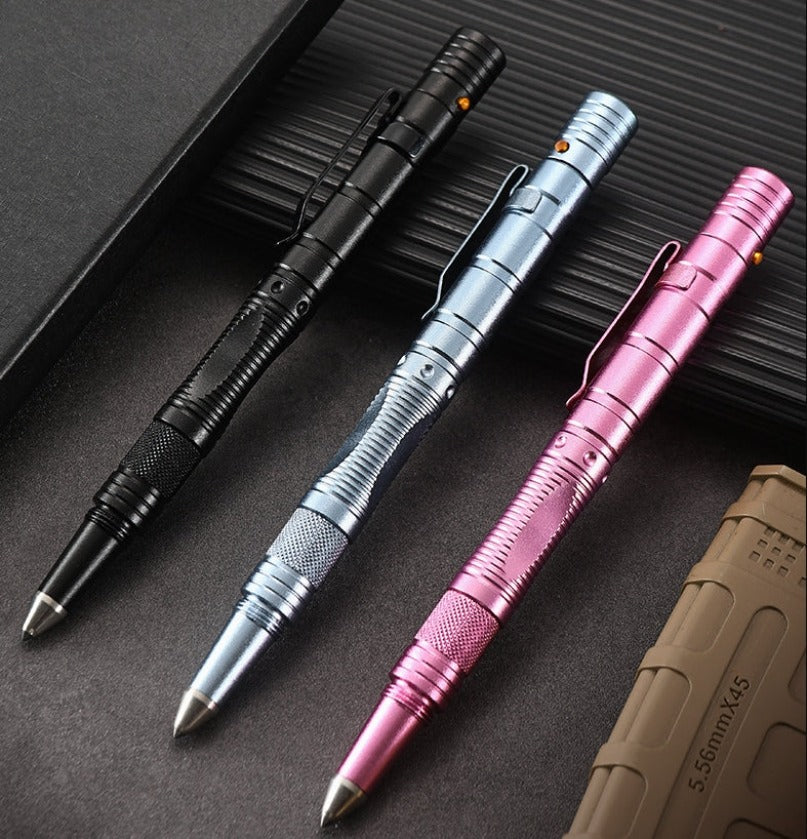 Multifunctional Pen LED Lighting Mini Knives Broken Window EDC