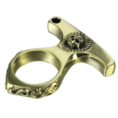 Brass Skull Vintage Brass EDC Portable Tool