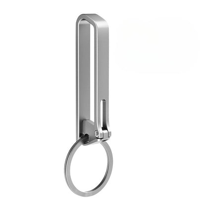 Titanium Portable Titanium Anti Loss Keychain Belt Clip Durable Outdoor Hook