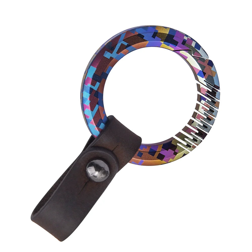Titanium Mosaic Pattern Colorful Keychain