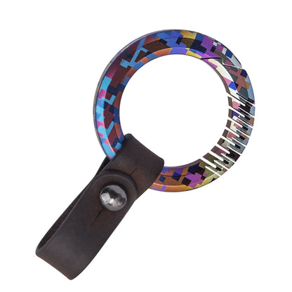 Titanium Mosaic Pattern Colorful Keychain