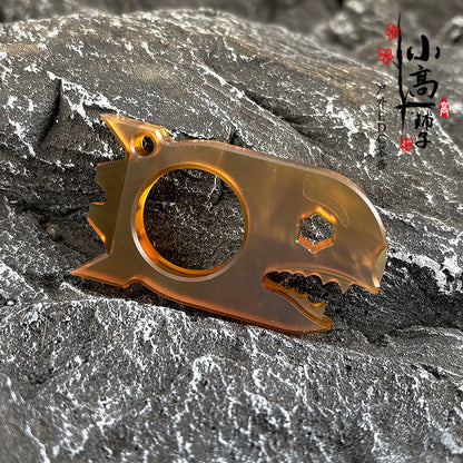 XGEDC Shark Titanium Alloy EDC Multi-Tool Knuckle Duster with Glass Breaker - GODEDC021