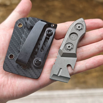 EDC Industrial Design Crying Face Cutter Titanium Handle Portable - Titanium EDC Tools - GODEDC017