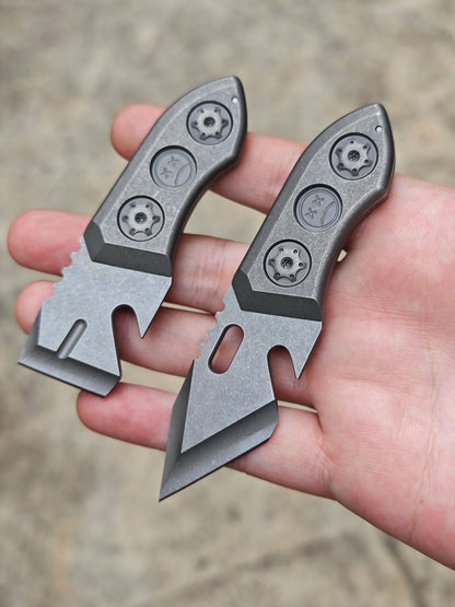 EDC Industrial Design Crying Face Cutter Titanium Handle Portable - Titanium EDC Tools - GODEDC017