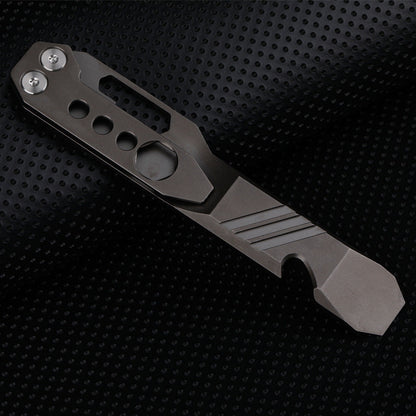 Titanium Alloy with Waist Clip Crowbar Open Bottle Wrench Tool