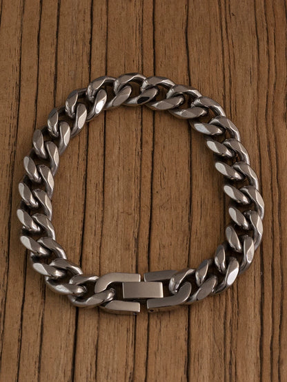 NIGHT WORKS Japanese Retro Eight-sided Cut 1CM Cuban Bracelet - Premium EDC - GODEDC019