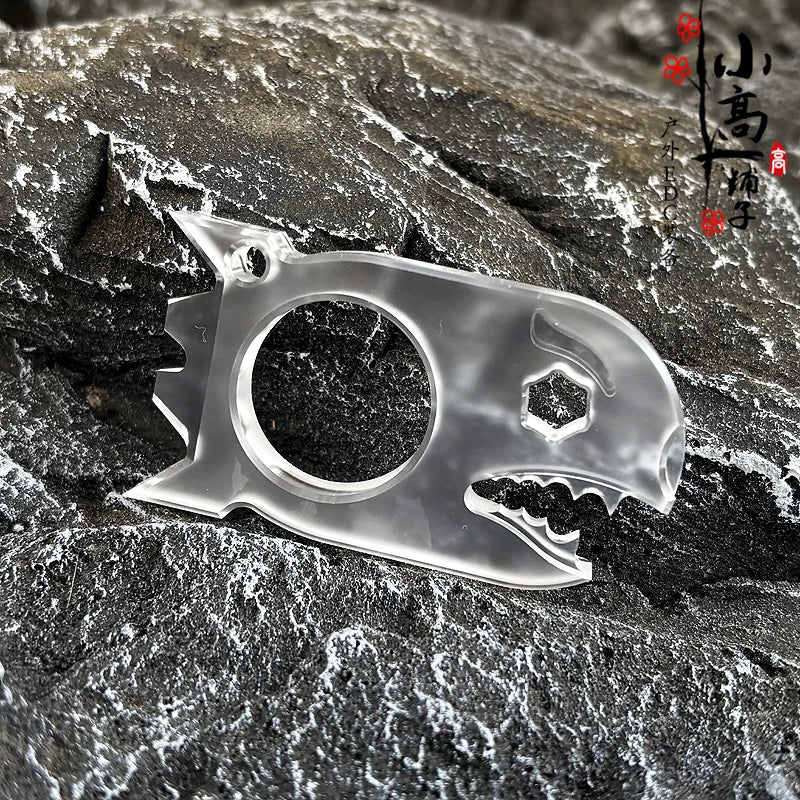 XGEDC Shark Titanium Alloy EDC Multi-Tool Knuckle Duster with Glass Breaker - GODEDC021