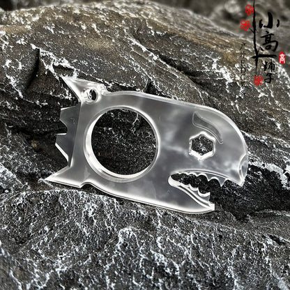 XGEDC Shark Titanium Alloy EDC Multi-Tool Knuckle Duster with Glass Breaker - GODEDC021