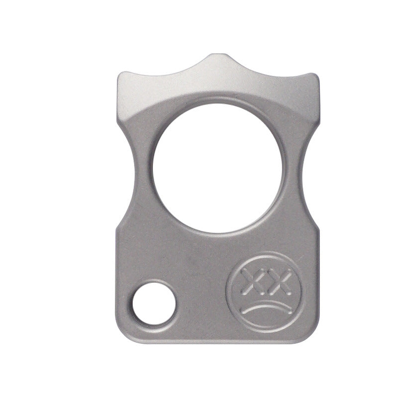 Sad Face Titanium One Finger EDC