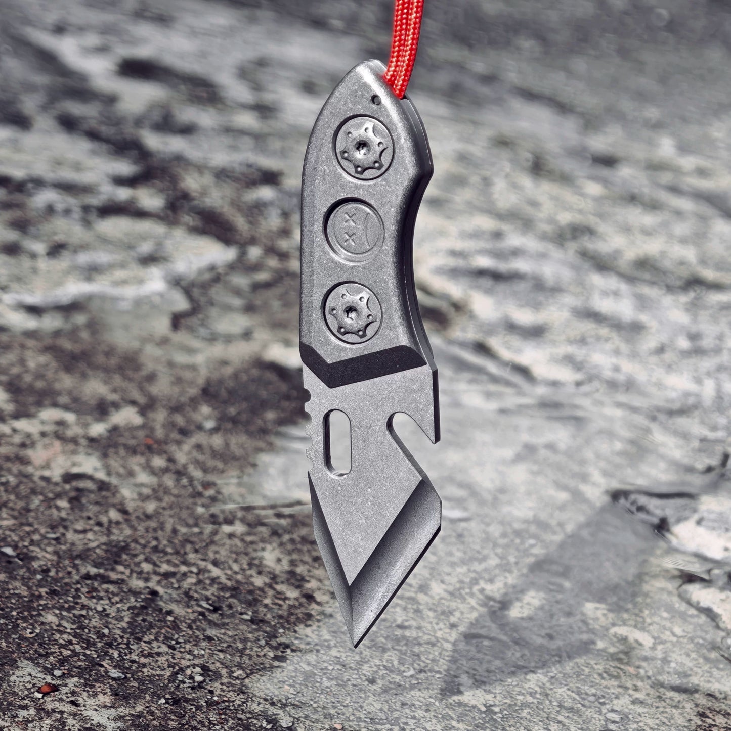 EDC Industrial Design Crying Face Cutter Titanium Handle Portable - Titanium EDC Tools - GODEDC017