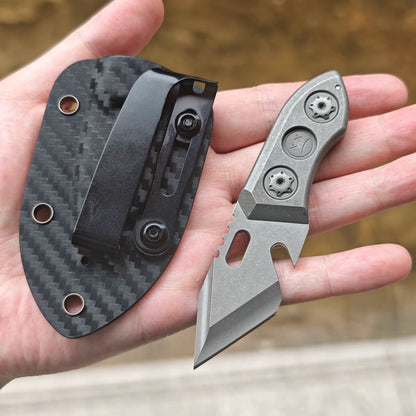 EDC Industrial Design Crying Face Cutter Titanium Handle Portable - Titanium EDC Tools - GODEDC017