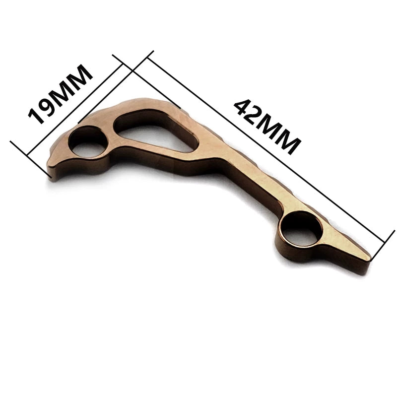 Folding Knife Accessories Modified DIY Butterfly - Titanium EDC Tools