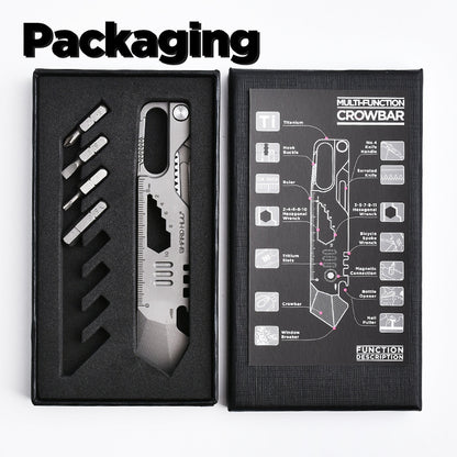 Titanium EDC Outdoor Multifunctional Crowbar Scalpel Saw Camping - Camping & Outdoor - GODEDC022