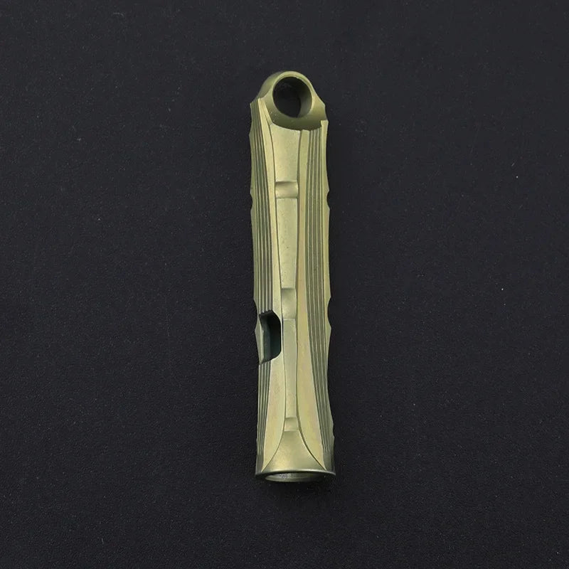 Titanium Alloy High Audio Single Tube Whistle Outdoor Survival
