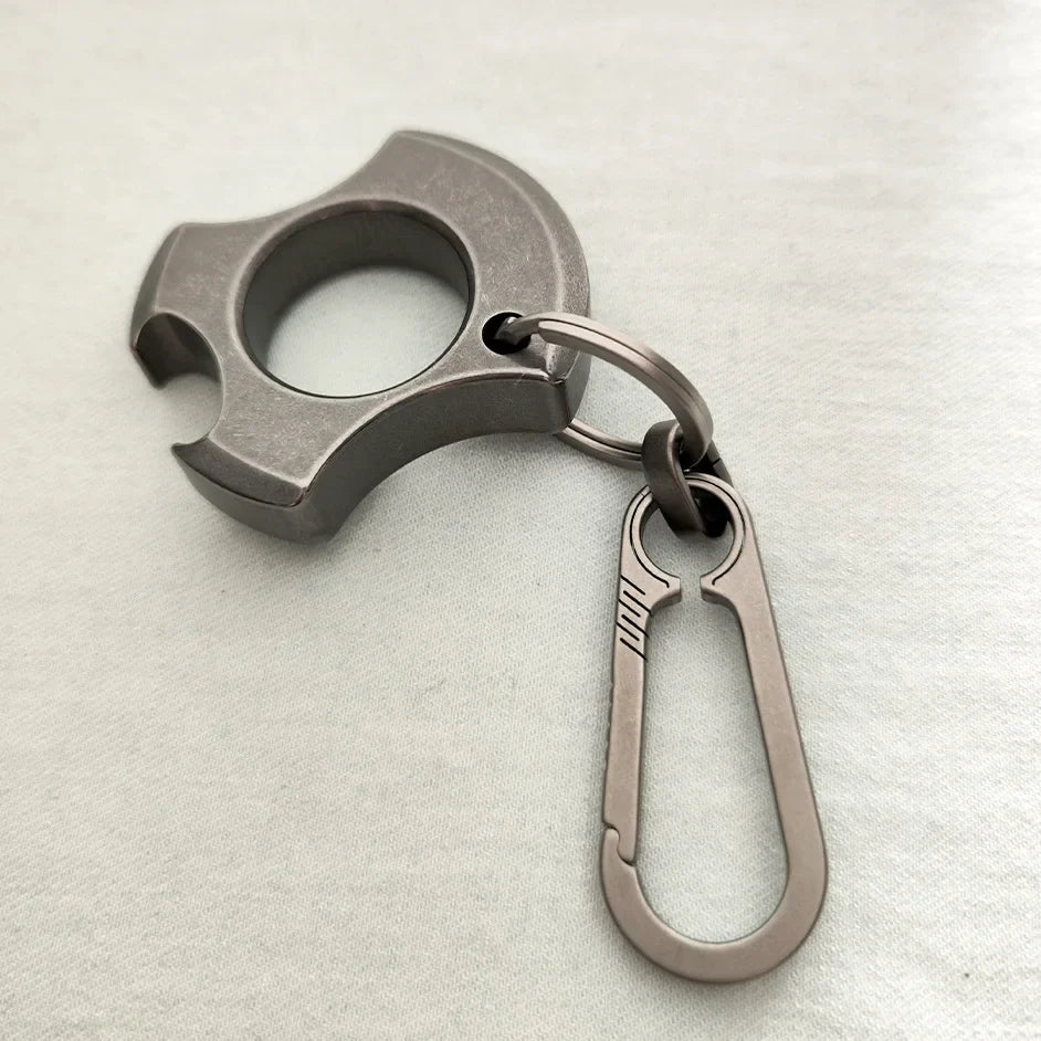 TC4 Titanium Alloy Single Finger Keychain Opener EDC