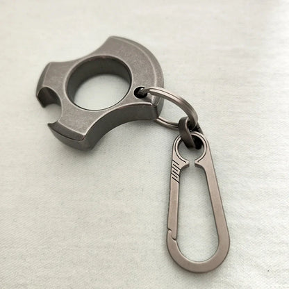 TC4 Titanium Alloy Single Finger Keychain Opener EDC