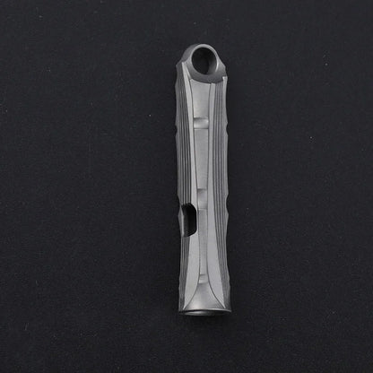 Titanium Alloy High Audio Single Tube Whistle Outdoor Survival