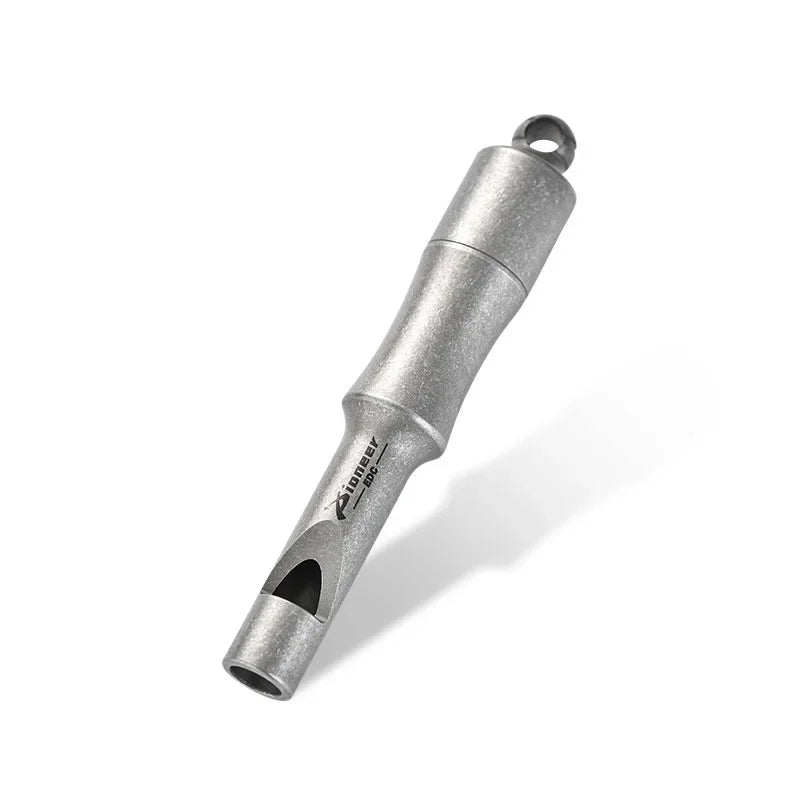 Titanium Whistle Storage Bin Waterproof Capsule Pill Box