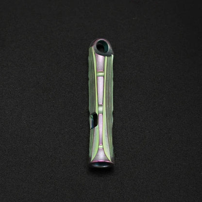 Titanium Alloy High Audio Single Tube Whistle Outdoor Survival
