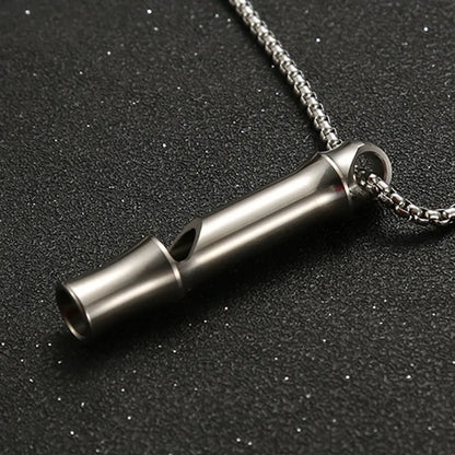 Titanium Single Tube Whistle High Decibel Outdoor Survival EDC