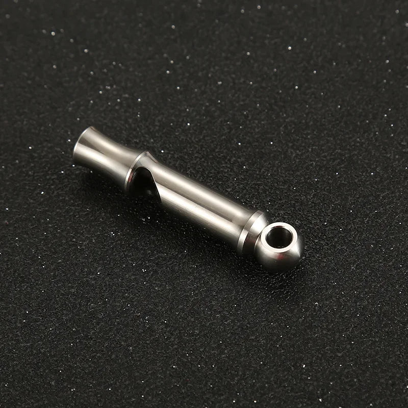 Titanium Single Tube Whistle High Decibel Outdoor Survival EDC