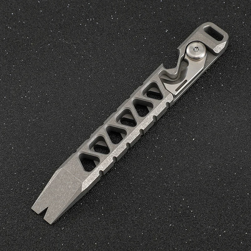 Titanium Alloy Multi-functional Crowbar Rope Knife Bottle Opener EDC