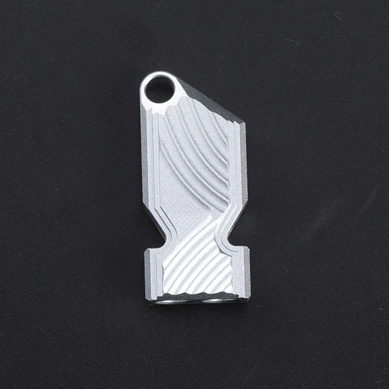 Aluminum Outdoor Alloy Dual Whistle  High Audio Wilderness for Help