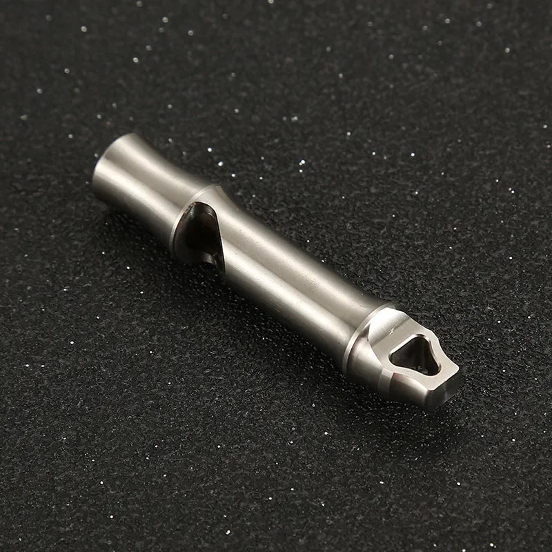 Titanium Single Tube Whistle High Decibel Outdoor Survival EDC