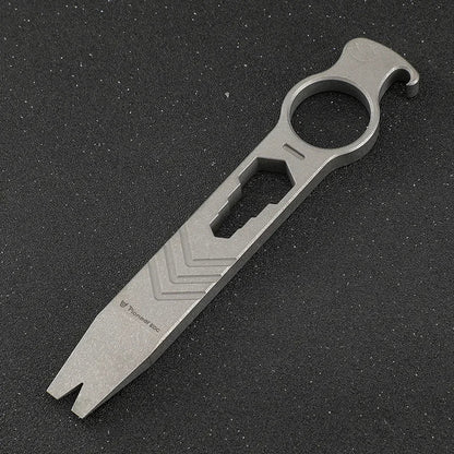 Multifunctional Titanium Alloy Crowbar Opener Wrench Screwdriver EDC