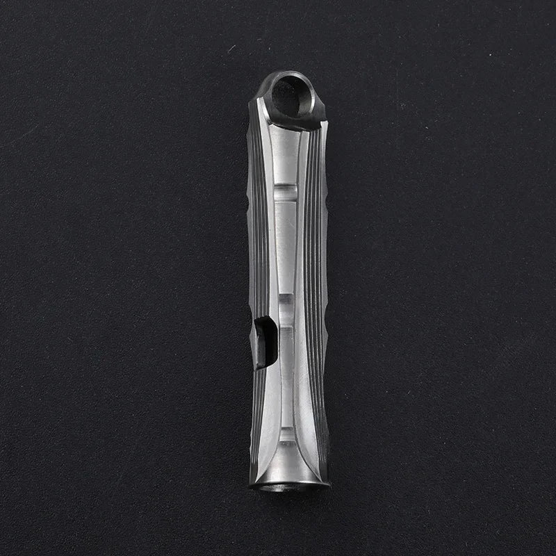 Titanium Alloy High Audio Single Tube Whistle Outdoor Survival