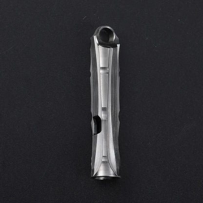 Titanium Alloy High Audio Single Tube Whistle Outdoor Survival
