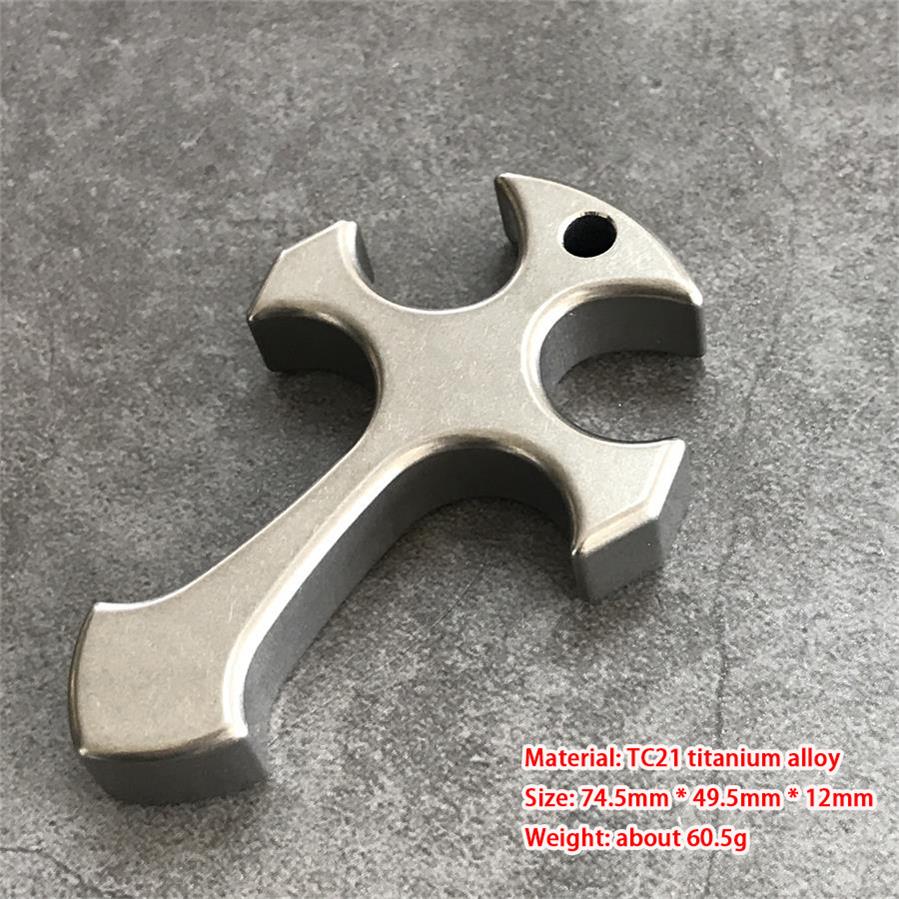 Titanium Alloy Cross Necklace Decoration