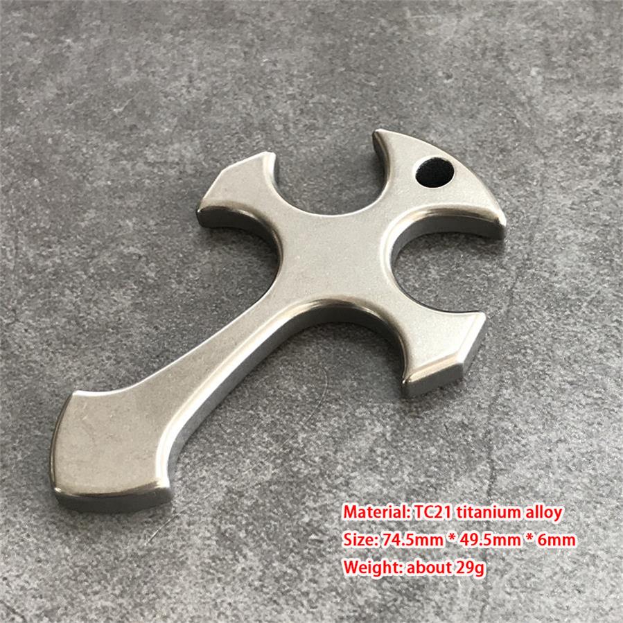 Titanium Alloy Cross Necklace Decoration