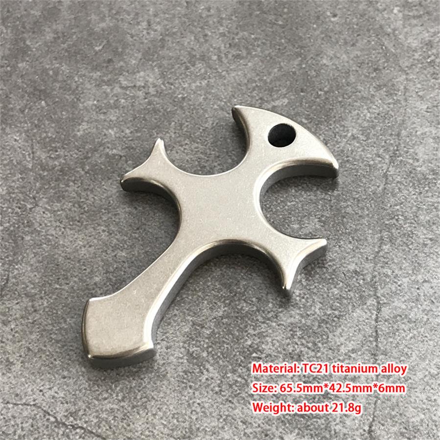 Titanium Alloy Cross Necklace Decoration