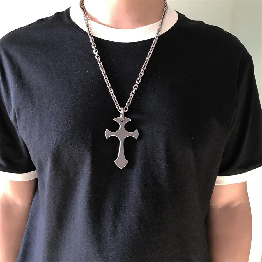 Titanium Alloy Cross Necklace Decoration