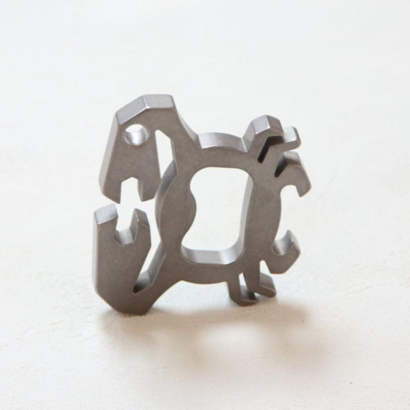 Titanium Crab Titanium Bottle Opener EDC Keychain Backpack Tool