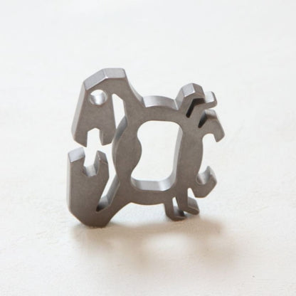 Titanium Crab Titanium Bottle Opener EDC Keychain Backpack Tool