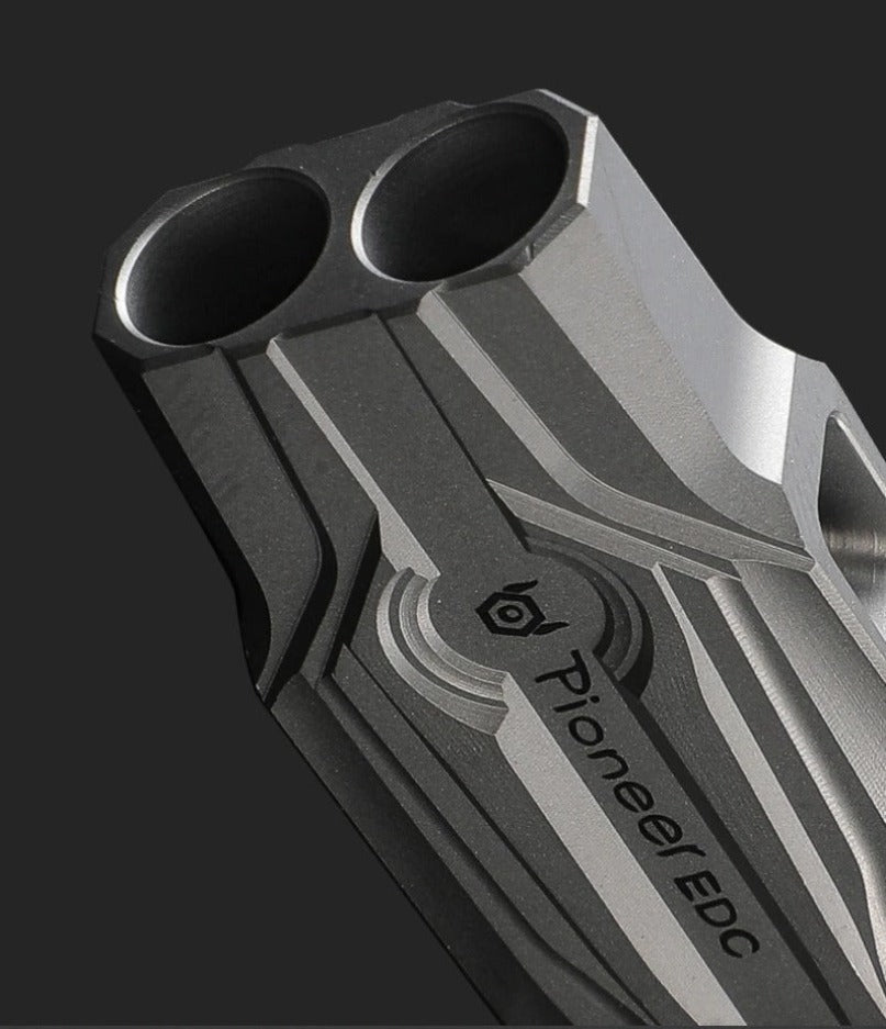 Titanium Alloy Double Tube Whistle Training Referee Pendant