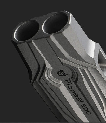 Titanium Alloy Double Tube Whistle Training Referee Pendant