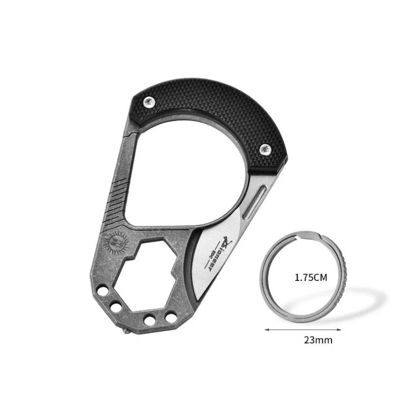 Tungsten Steel Head Titanium Alloy Knuckle Key Chain Wrench Mini Knife