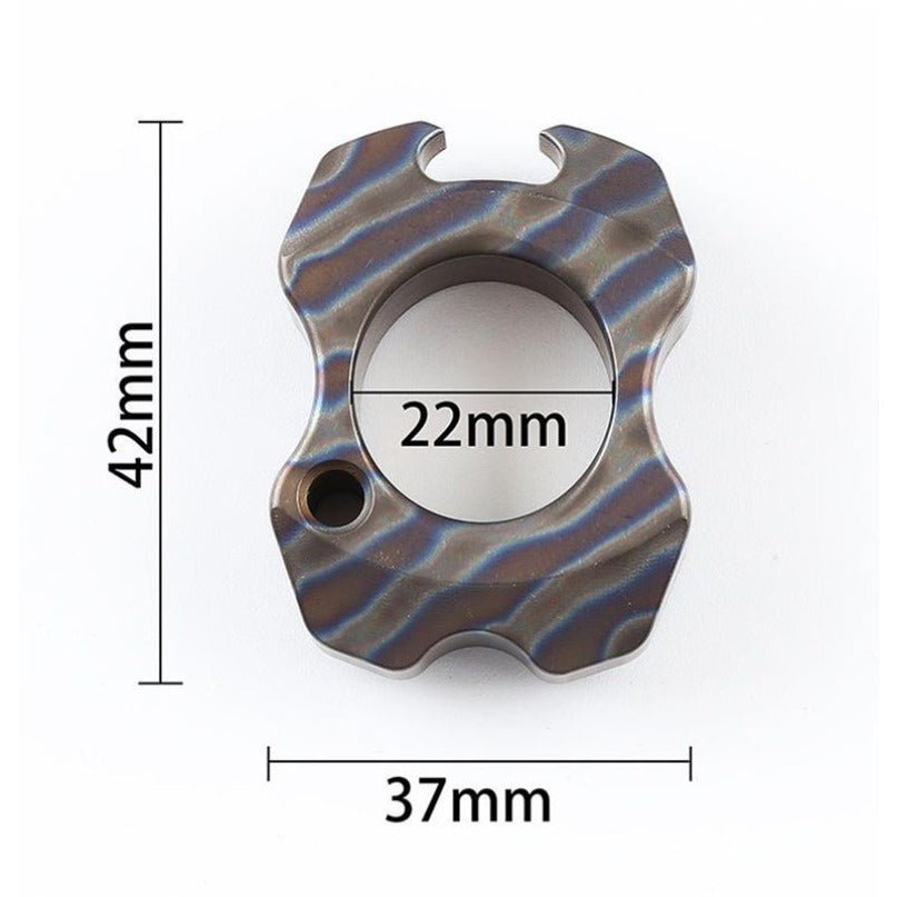 Mini Titanium Colorfully Safety Gear Bottle Opener Pendant