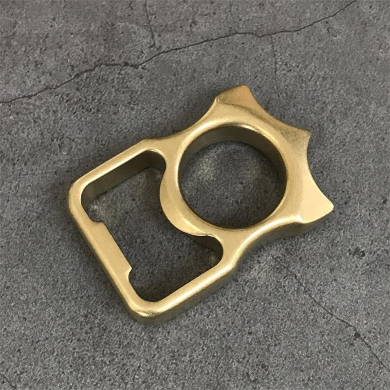 Stonewashed Brass GOODEDC Bottle Opening EDC Keychain Tool