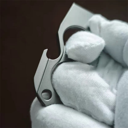 Mini Multifunctional Titanium Crowbar Bottle Opener EDC Tool