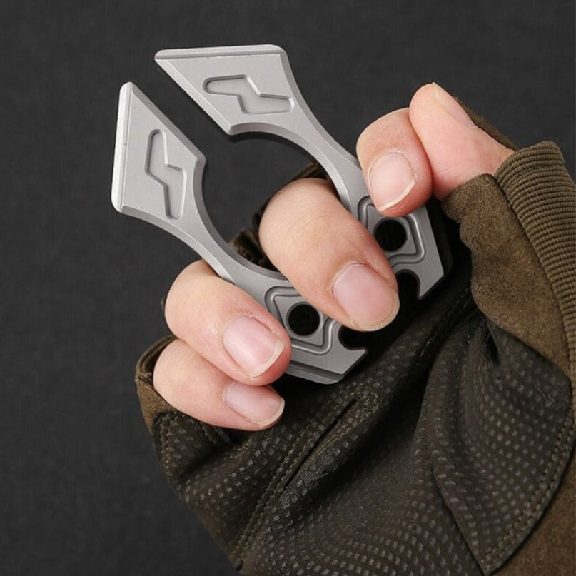 Titanium Lightning Shape Bottle Opener EDC Tool
