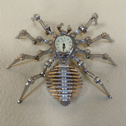 Mechanical Precision Stainless Steel Spider Clock