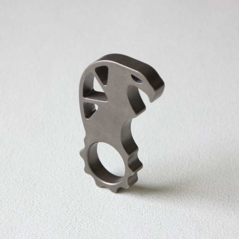 Titanium Monster Titanium Bottle Opener Multifunctional Keychain EDC Backpack Tool