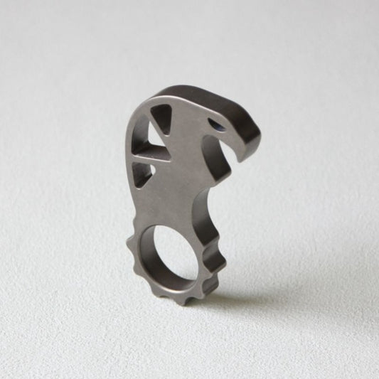 Monster Titanium Bottle Opener Multifunctional Keychain EDC Backpack Tool